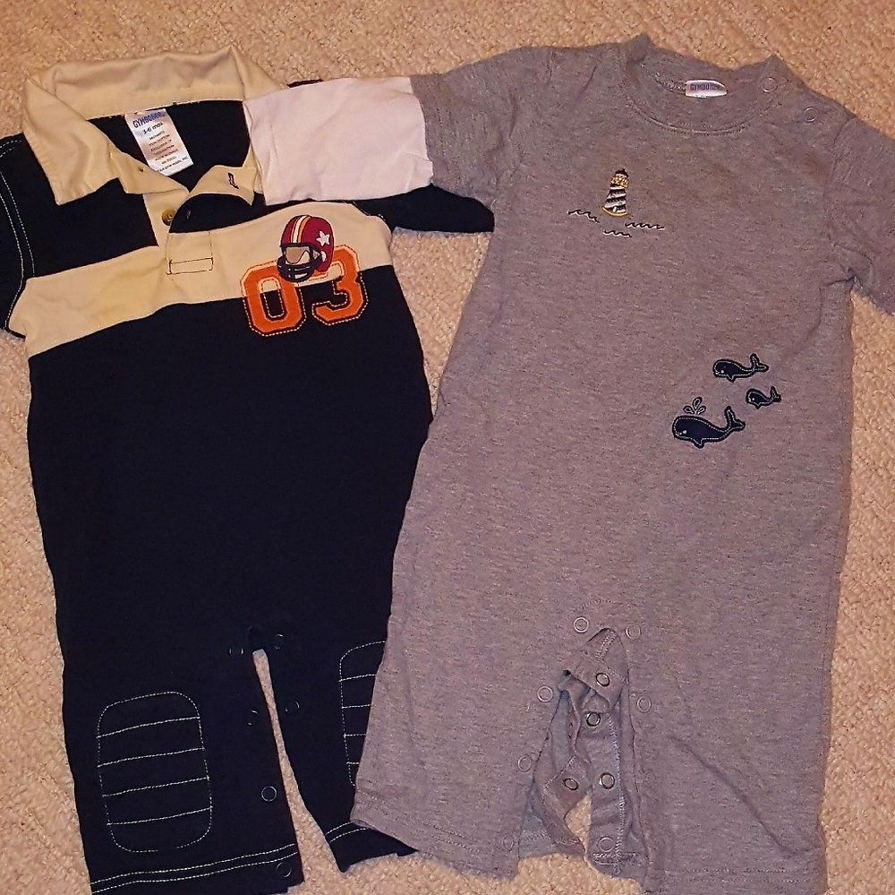 Gymboree 3 to 6 month one pieces