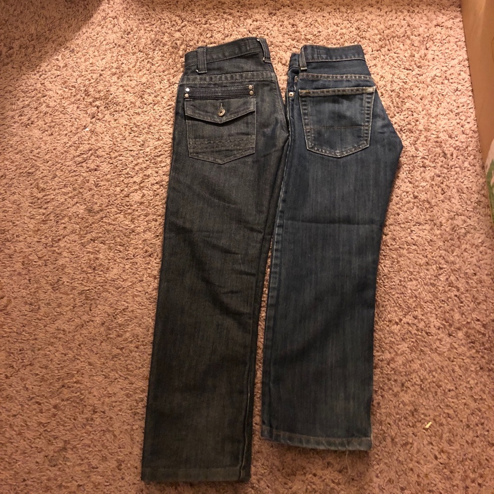 Lot of 2 Boys Blue Jeans Sz 8