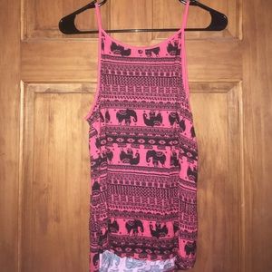 RUE 21 RED ELEPHANT TANK TOP
