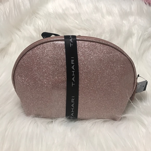 Tahari gorgeous rose gold makeup bag - Picture 4 of 6
