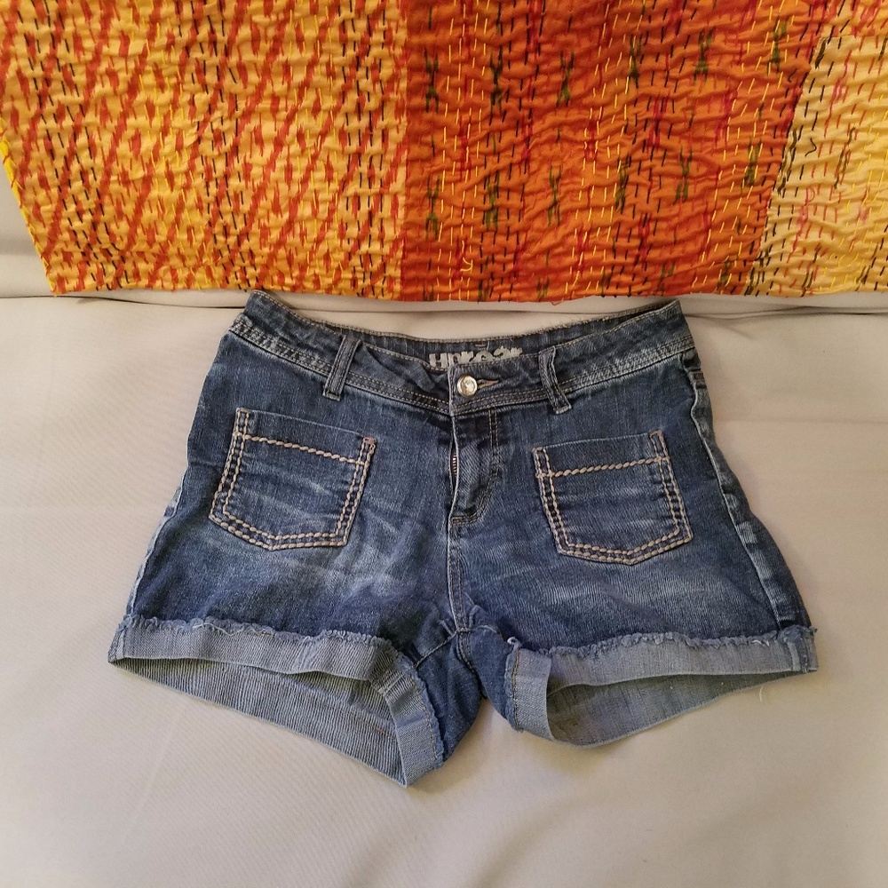 Blue jean shorts