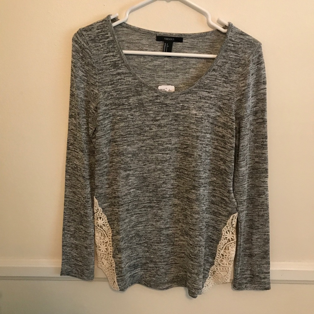 NWT Long Sleeve Grey Top