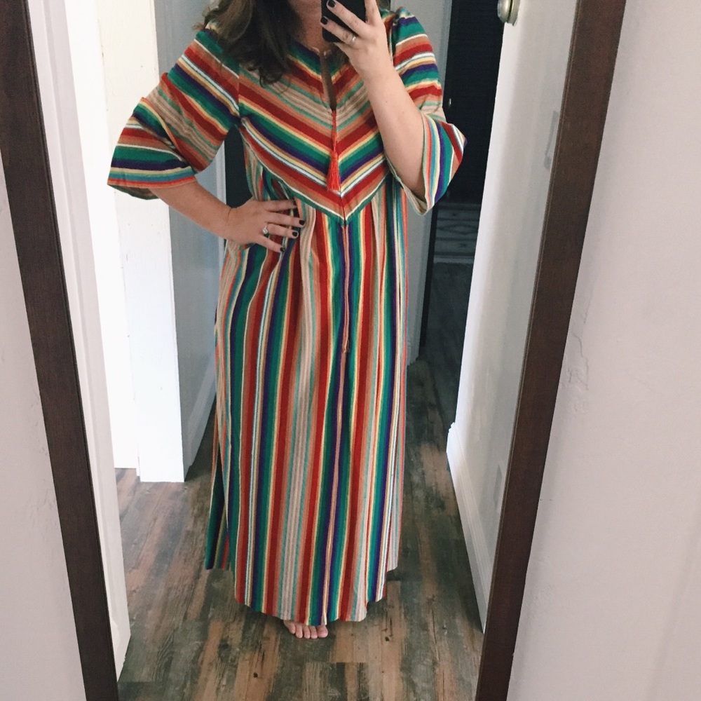 Rainbow maxi dress