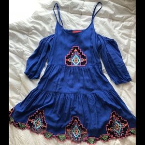 Flowy cold shoulder sundress