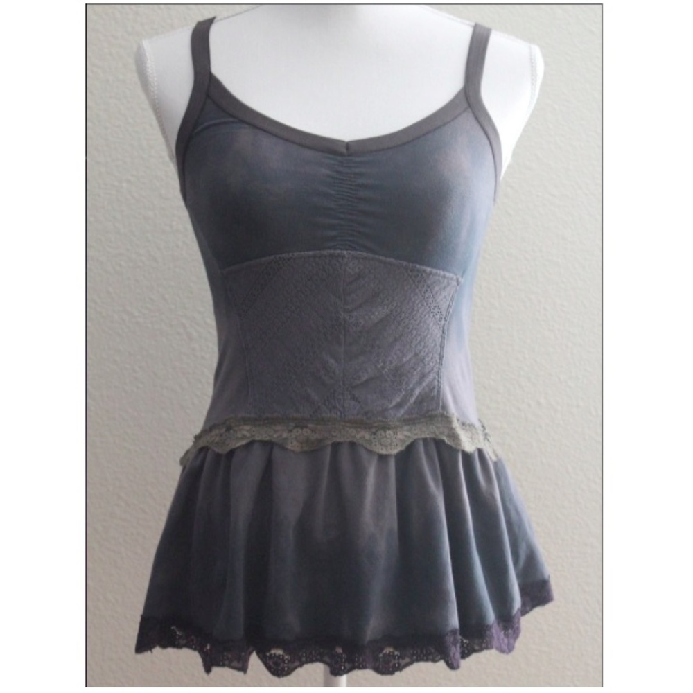 Free People Tie-dye Peplum Tank