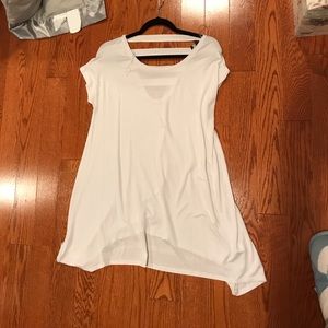 White stripe back tunic