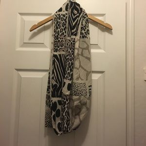 Animal print scarf
