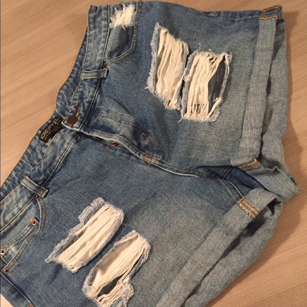 High waisted shorts