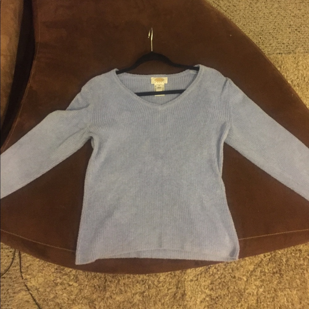 90s fuzzy lavender sweater