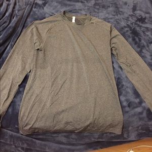 Lululemon Grey Metal Vent long sleeve