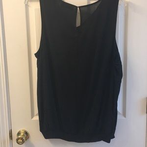 A.n.a black sleeveless top 1X
