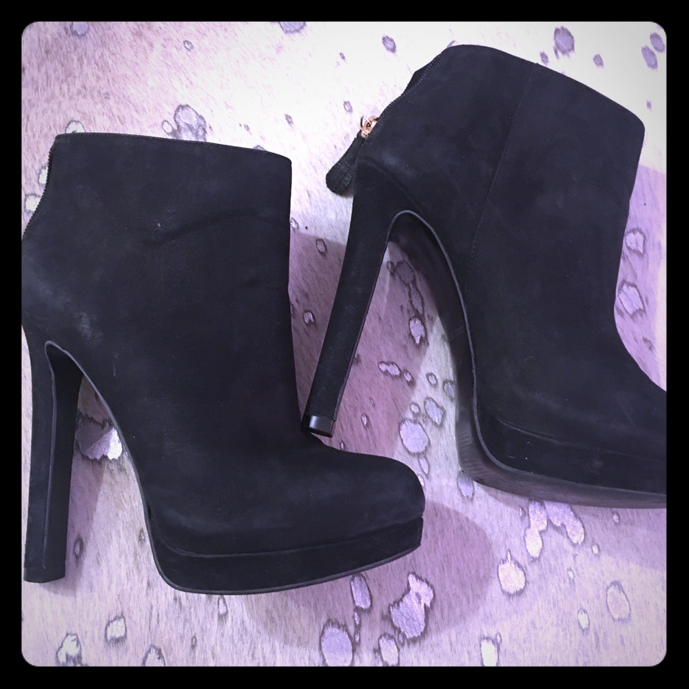 High heel platform boots