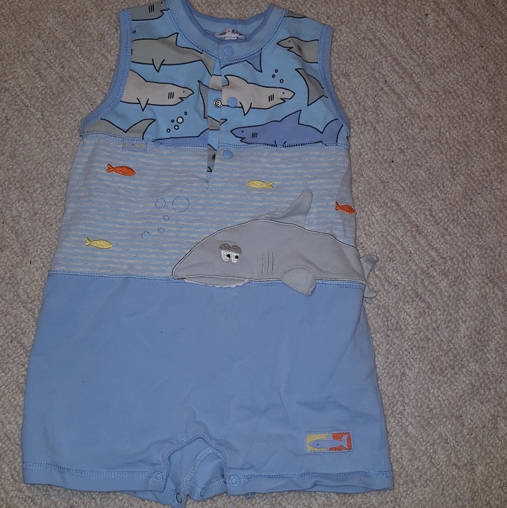 Shark romper! New! 24 month