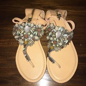Jasper and Jeera for Anthropologie Jeweled Sandals