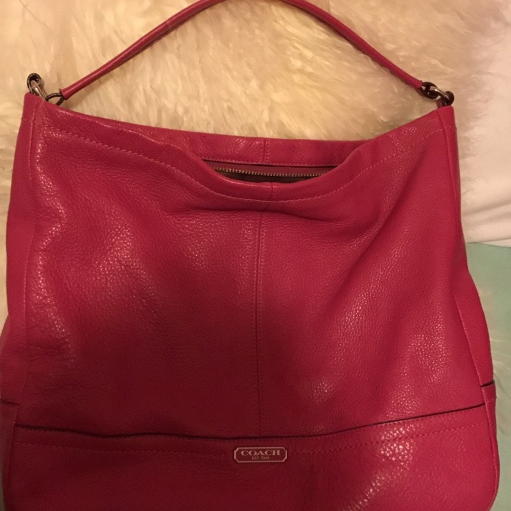 hot pink coach purse