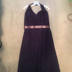 Purple Halter Gown - David’s Bridal - Size 12