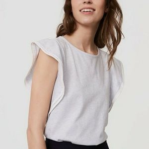 LOFT Soft Grey Blouse