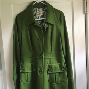Tulle green coat