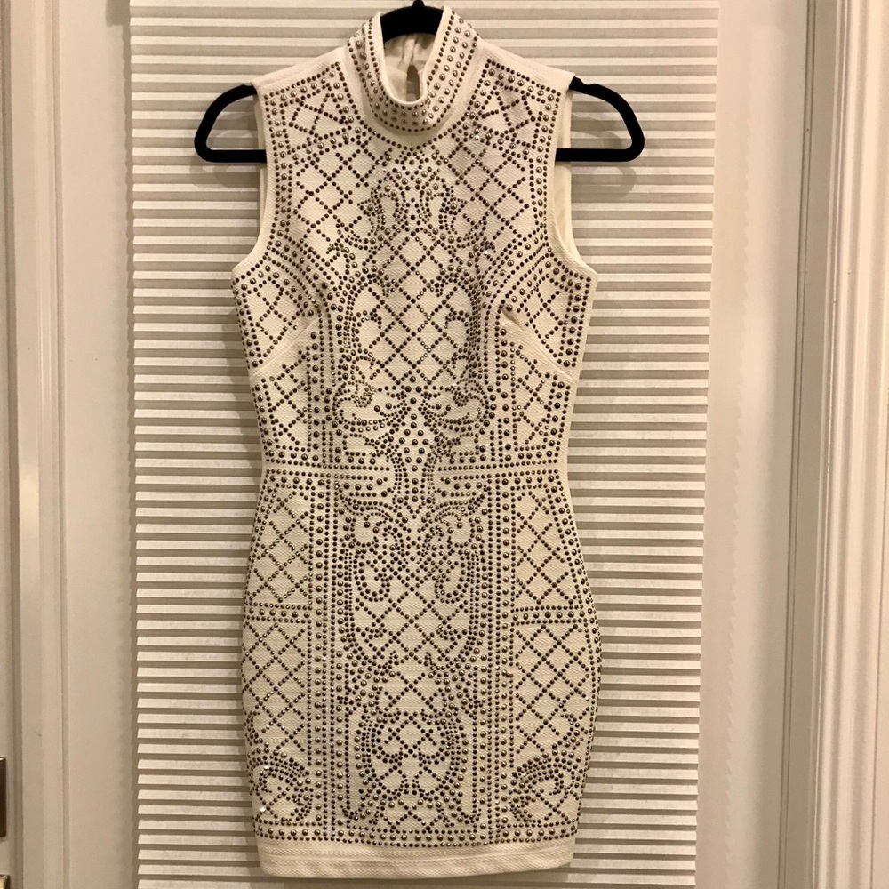 Bebe Bodycon Beaded Dress