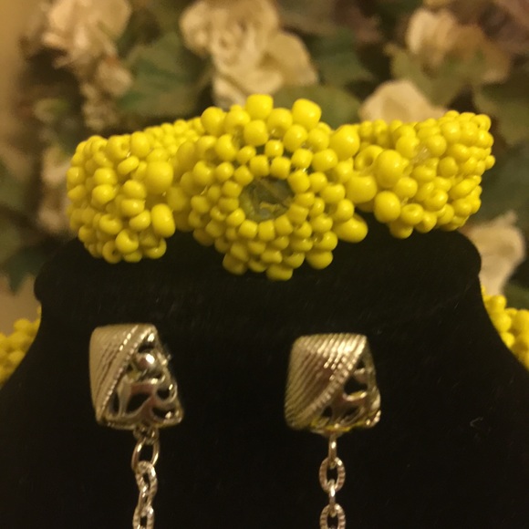 Handmade | Jewelry | Meticulously Handcrafted Yellow Jewelry Set | Poshmark