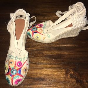 Andre Assou: Anthropologie Embroidered Espadrilles