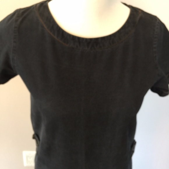 Rue Madame Paris Chambray Denim Dress Gray SZ XS - Picture 2 of 7