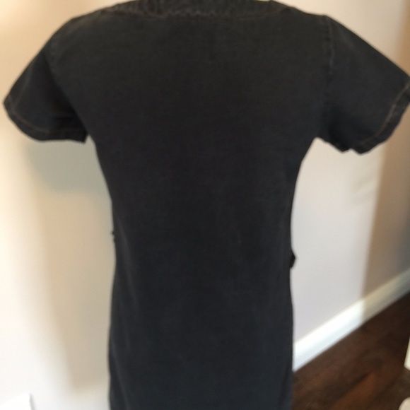 Rue Madame Paris Chambray Denim Dress Gray SZ XS - Picture 6 of 7