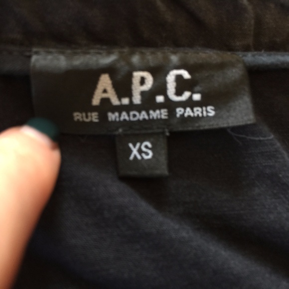 Rue Madame Paris Chambray Denim Dress Gray SZ XS - Picture 7 of 7