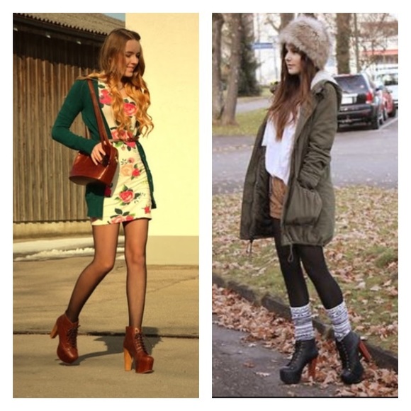 ❤️ Jeffrey Campbell Lita Booties Brown Leather 🤎 - Picture 8 of 9