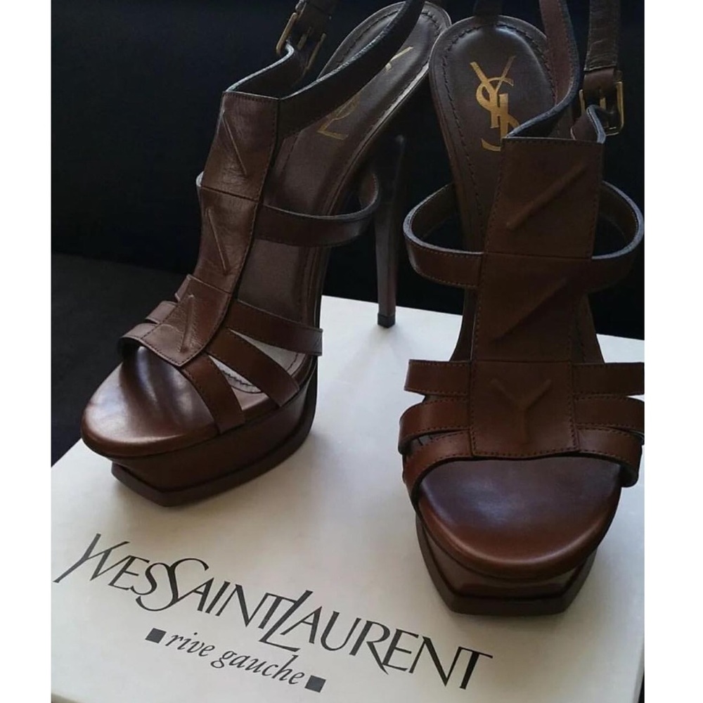 Yves Saint Laurent leather  sandals size 39.5