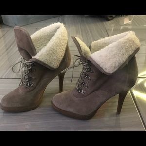ALDO- Beige Suede Ankle Boots