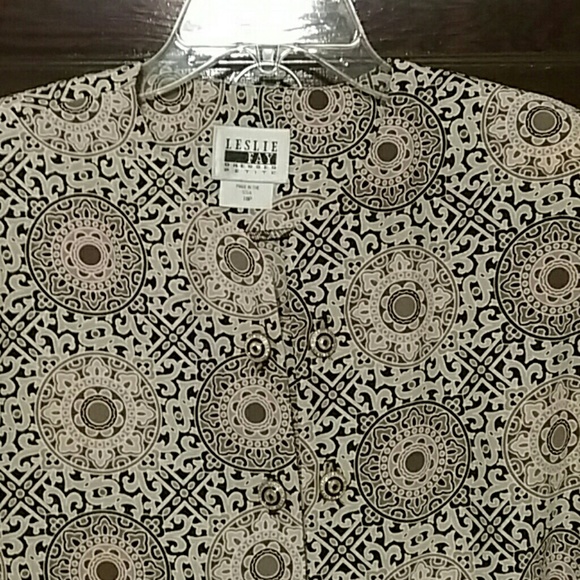 Leslie Fay Petites 2 pc pant set - Picture 2 of 4