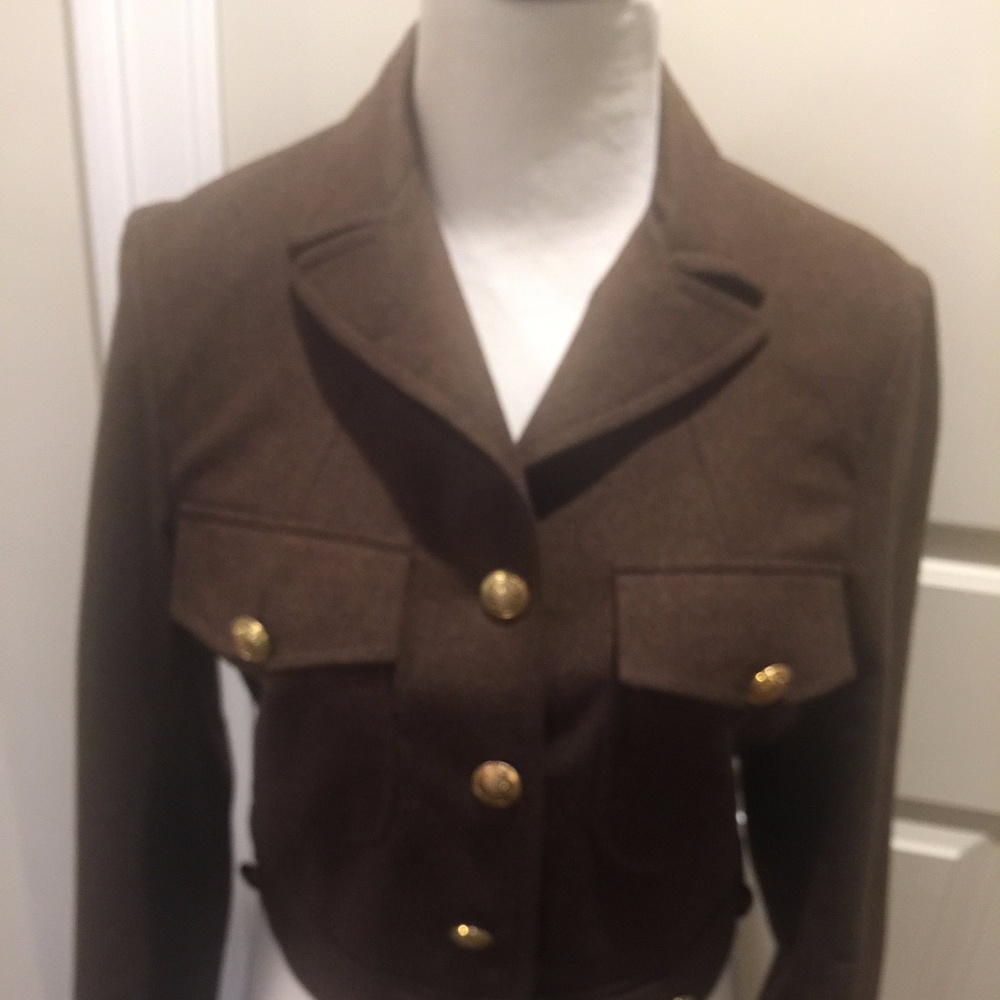 HUGO by HUGO BOSS Dark Brown 100% Wool Jacket SZ 2