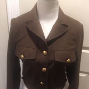 HUGO by HUGO BOSS Dark Brown 100% Wool Jacket SZ 2