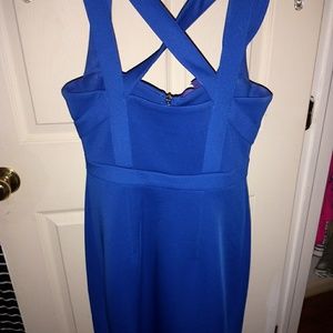 Calvin Klein Blue Tight Fitted Dress
