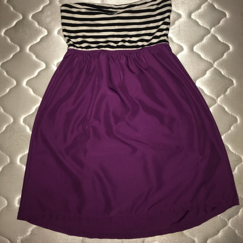 Strapless quicksilver dress