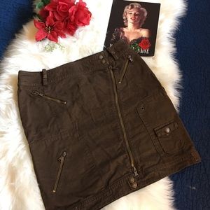 PATRIZIA PEPE  Skirt with Zipper Embellishments