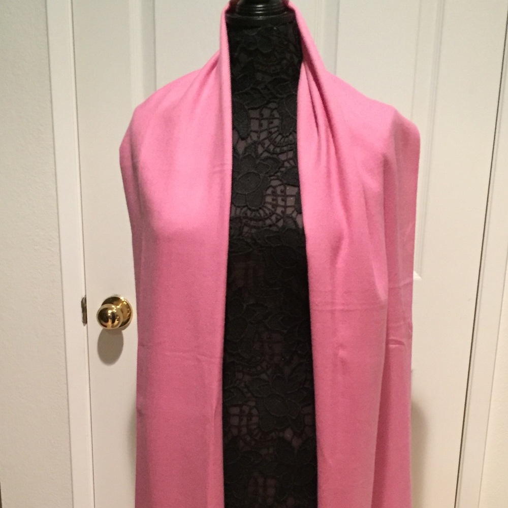Ladies’ Thin 100% Cashmere Oversized Fringe Wrap