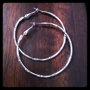Silver Hoop Earrings
