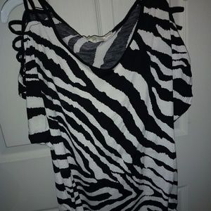 Zebra print top