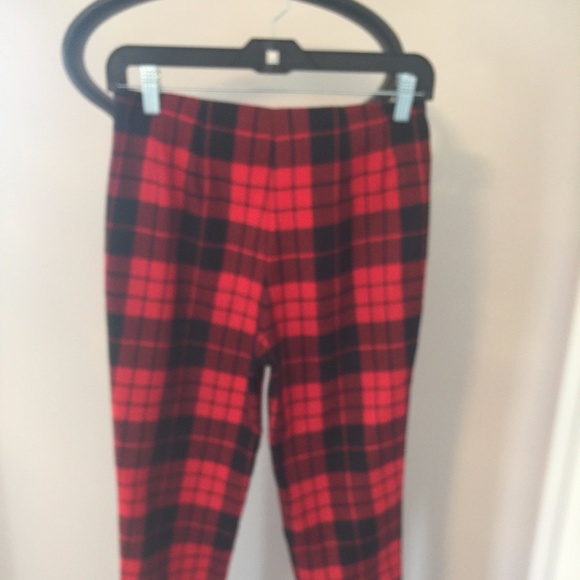 NWOT LOVE MOSCHINO Buffalo Plaid Wool Pants SZ 2