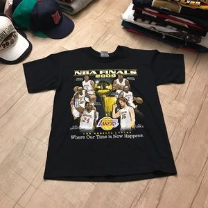 2009 NBA finals LA Lakers T-shirt Size: YS