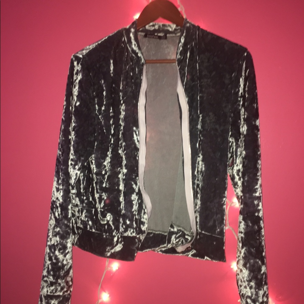Velvet Bomber Jacket