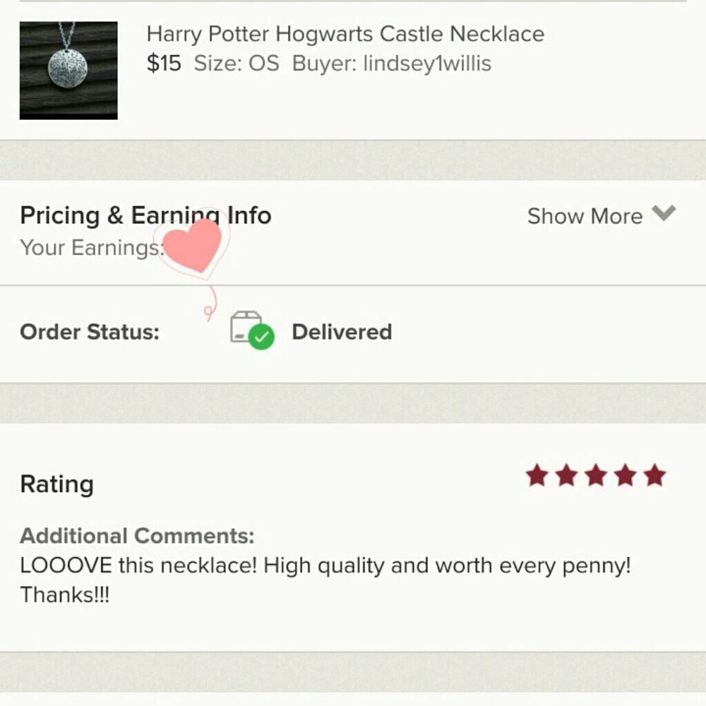 Harry Potter Hogwarts Castle Necklace Key - Picture 6 of 7