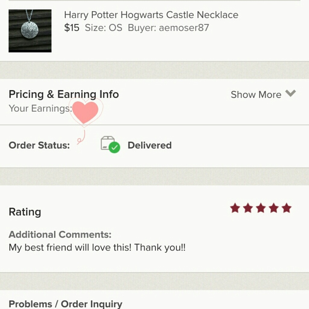 Harry Potter Hogwarts Castle Necklace Key - Picture 7 of 7