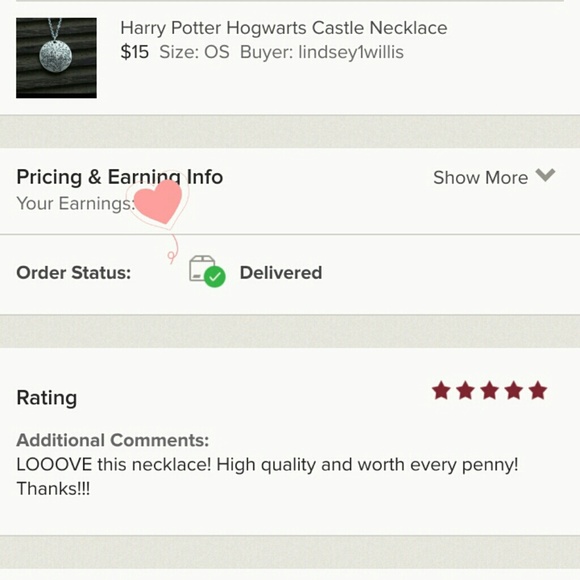 Harry Potter Hogwarts Castle Necklace Key - Picture 6 of 7