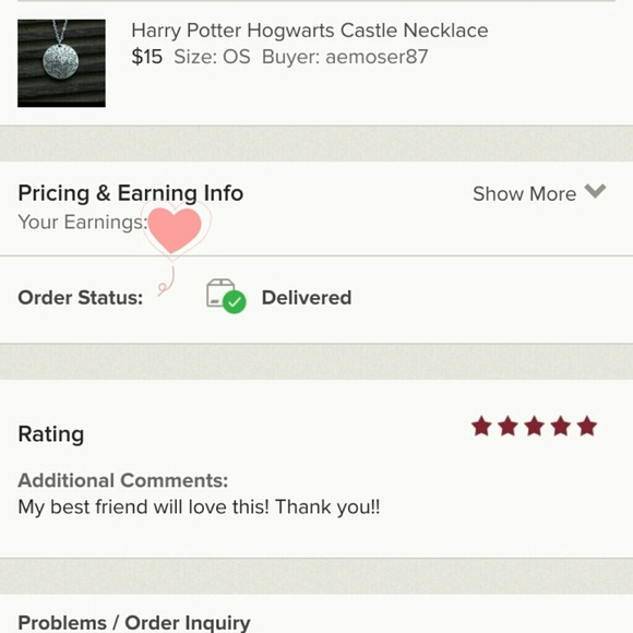 Harry Potter Hogwarts Castle Necklace Key - Picture 7 of 7