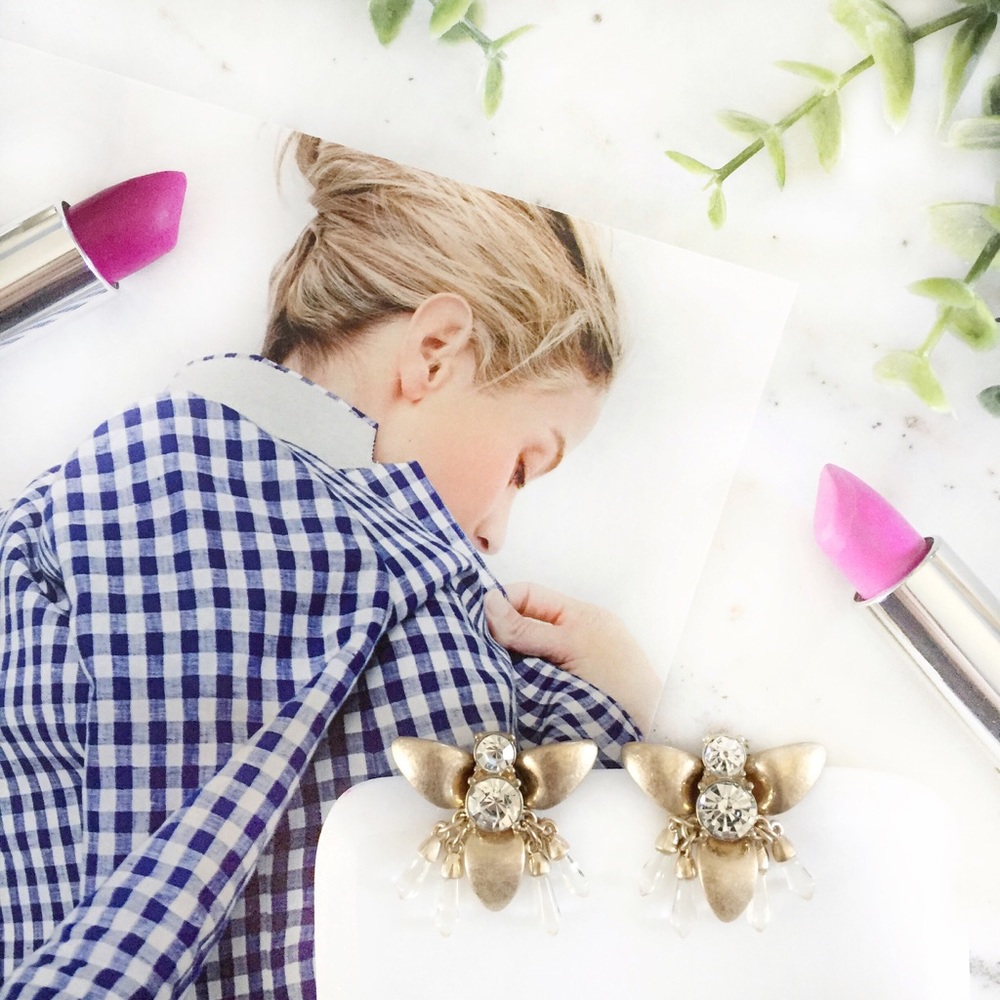 "Winnie" Earrings || Gold Floral Statement