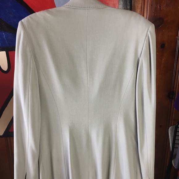 MAX MARA gray wool blazer suit coat jacket 10 M 44 - Picture 4 of 6