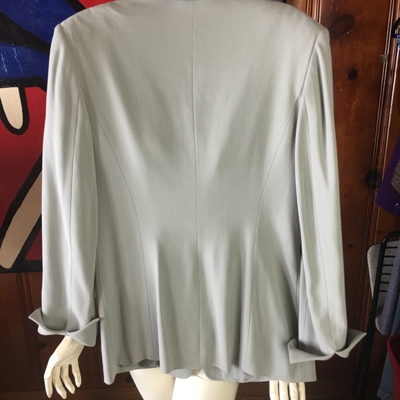 MAX MARA gray wool blazer suit coat jacket 10 M 44 - Picture 5 of 6